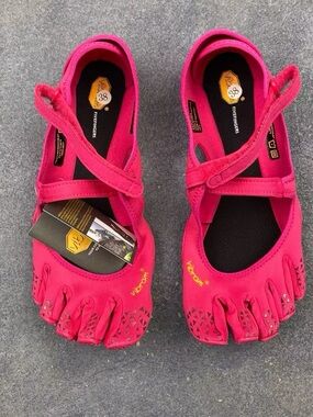 Vibram Women's Pink Five-Finger Mary Jane Sneakers